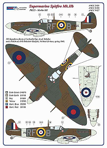 Decal 1/72 303 Squadron RAF, Supermarine Spitfire Mk.IIb (AML)