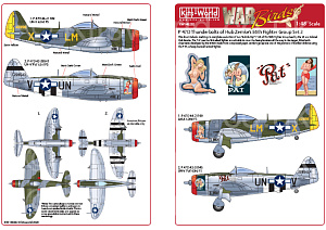 Decal 1/48 Republic P-47 Thunderbolt 'Razorback' (Kits-World)