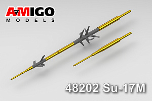 Aircraft detailing sets (brass) 1/48 Pitot tube of Su-17M family aircraft (Amigo Models)