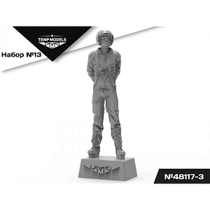 Figures (resin) 1/48 PIlots of the Russian Aerospace Forces (SVO) PSO SET No.13-3 (Temp Models)