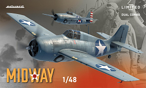 Model kit 1/48 MIDWAY DUAL COMBO F4F-3 and F4F-4 Wildcat (Eduard kits)