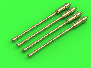 Military vehicle detailing sets (brass) 1/72 German 2cm L/65 Flak 38 and Flakvierling 38 gun barrels (4pcs)