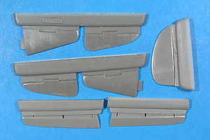 Additions (cast) 1/48 Yak-7/9 control surfaces (for ICM) (Vector) 