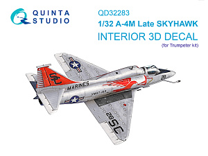 A-4M Late Skyhawk 3D-Printed & coloured Interior on decal paper (Trumpeter)