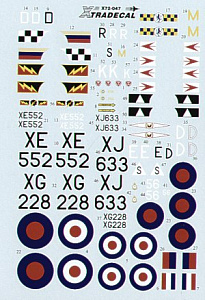 Decal 1/72 Hawker Hunter FGA.9/FR.10 (Xtradecal)