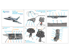 Yak-28P 3D-Printed & coloured Interior on decal paper (Bobcat) (with 3D-printed resin parts)