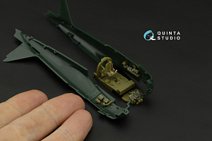 A6M2 Zero (Mitsubishi Prod.) 3D-Printed & coloured Interior on decal paper (Fine molds)