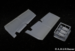 Additions (3D resin printing) 1/48 Directional Rudders for the MiG-29 9-13 (A.M.U.R.Reaver)