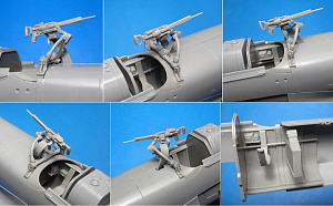 Additions (resin parts) 1/48 Il-2 field modified turret (Vector) 