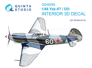  Yak-9T/DD  3D-Printed & coloured Interior on decal paper (Modelsvit)