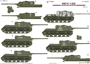 Decal 1/35 ISU-122 Part 1 (Colibri Decals)