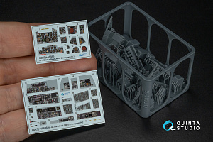 RF-4C Phantom II (late without DMAS) 3D-Printed & coloured Interior on decal paper (Hasegawa) (Small version) (with 3D-printed resin parts)
