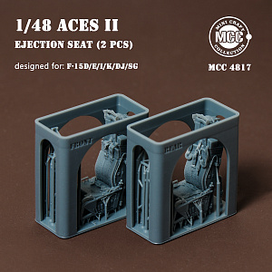 Additions (3D resin printing) 1/48 ACES II Ejection Seats for McDonnell F-15 Eagle (2pcs) (designed to be used with Academy, Great Wall Hobby, Hasegawa, Hobby Boss, Italeri and Tamiya kits)