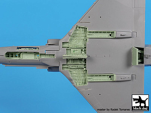 Additions (3D resin printing) 1/48 Douglas A-4 Skyhawk wheel bays + engine (designed to be used with Hobby Boss kits) 