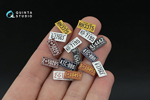 Southwestern U.S. License Plates 1950-1960 Pt.1 (All kits) (with metal base)