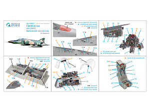 RF-4C Phantom II (late with DMAS) 3D-Printed & coloured Interior on decal paper (Hasegawa) (with 3D-printed resin parts)