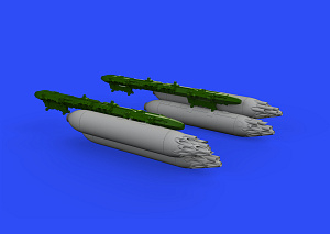 Additions (3D resin printing) 1/48 SUU-7 dispenser with extended tubes 