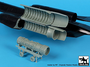 Additions (3D resin printing) 1/72 Lockheed SR-71 engine (designed to be used with Hasegawa kits)