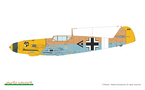 Model kit 1/72 Limited Edition AFRIKA - Messerschmitt Bf 109 (Dual Combo) (Eduard kits)
