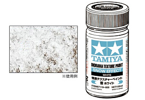 Diorama texture paint: Texture Paint-Snow, White (100mL) (Tamiya)