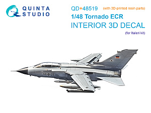 Tornado ECR 3D-Printed & coloured Interior on decal paper (Italeri) (with 3D-printed resin parts)