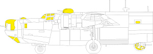 Paint Mask 1/72 Consolidated B-24H Liberator (designed to be used with Airfix kits) 