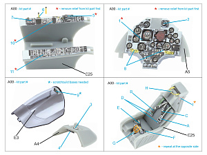 A-4F Skyhawk 3D-Printed & coloured Interior on decal paper (Hobby Boss)