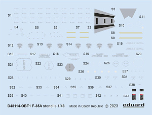 Decal 1/48 F-35A stencils (TAM)