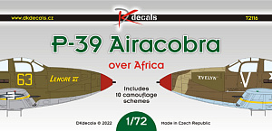 Decal 1/72 Bell P-39/P-400 Airacobra over Africa and Italy (DK Decals)