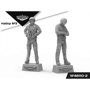 Figures (resin) 1/48 MODERN PILOTS RUSSIA AIR FORCE (SIRIYA, SMO) SET No. 3-2 (Temp Models)