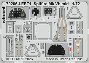Model kit 1/72 Supermarine Spitfire Mk.Vb (Profipack edition)  (Eduard kits)
