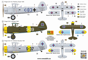 Model kit 1/72 Praga E-241 (RS Models)