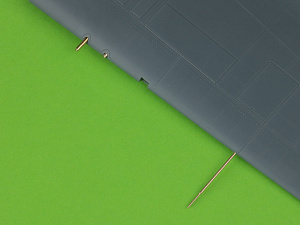 Aircraft detailing sets (brass) 1/48 Grumman F4F-3 Wildcat EARLY (pre-war) - .50 Browning gun barrels with oblong holes & early Pitot Tube