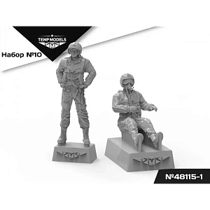 Figures (resin) 1/48 VMSK PILOTS Set No.10-1 (Temp Models)