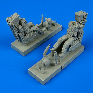 Figures (resin) 1/48 U.S. Navy Pilot & Operator with ejection seats for F-14A/F-14B Tomcat (designed to be used with Fujimi, Hasegawa, Hobby Boss and Tamiya kits) 