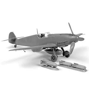 Model kit 1/48 Messerschmitt Bf-109F-4  (Zvezda)