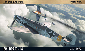 Model kit 1/72 Messerschmitt Bf-109G-14 The ProfiPACK edition (Eduard kits) (damage box)
