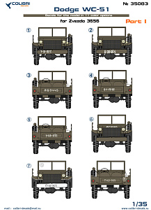 Decal 1/35 Dodge WC-51 part I(Colibri Decals)