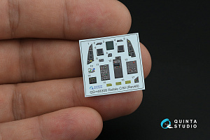 Dassault Rafale C/M 3D-Printed & coloured Interior on decal paper  (Revell) (with 3D-printed resin parts)