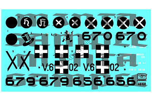 Decal 1/48 Messerschmitt Bf 109 B/D-1 (HAD)