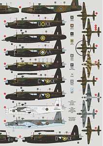 Decal 1/72 Vickers Wellington in RAF and SAAF Service, Pt.1 (DK Decals)