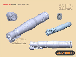 Additions (3D resin printing) 1/48 Collection of 4 sets for MiG-21 (Raymoco)