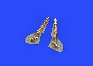 Aircraft detailing sets (metal) 1/48Focke-Wulf Fw-190A-8/R2 undercarriage legs BRONZE (designed to be used with Eduard kits) 