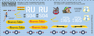 Decal 1/48 REPUBLIC F-105D THUNDERCHIEF (Kits-World) 