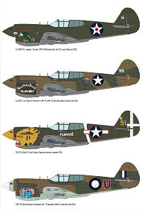 Model kit 1/48 Curtiss P-40E Warhawk (Royal Class Dual Combo)  (Eduard kits)