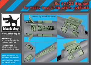 Additions (3D resin printing) 1/48 Sukhoi Su-17/Su-22 Big set (designed to be used with Hobby Boss kits) 