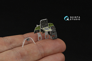 SBD-3/SBD-4 Dauntless Pilot's cockpit 3D-Printed & coloured Interior on decal paper (Accurate Miniatures/Academy/etc)