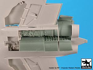 Additions (3D resin printing) 1/48 McDonnell F-4B Phantom Engine (designed to be used with Tamiya kits) 