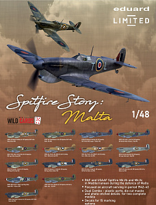 Model kit 1/48 Supermarine Spitfire STORY: MALTA DUAL COMBO (Eduard kits)