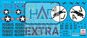 Decal 1/72 KA-6D/A-6E Intruder w/ helmet&sewing p. (HAD)